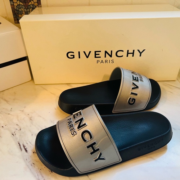 Two Pairs Givenchy Rubber Slides US Size 5 - Picture 11 of 14